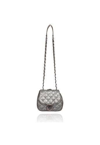 Bolsa Marilyn Petit Grafite Paetê Glitter
