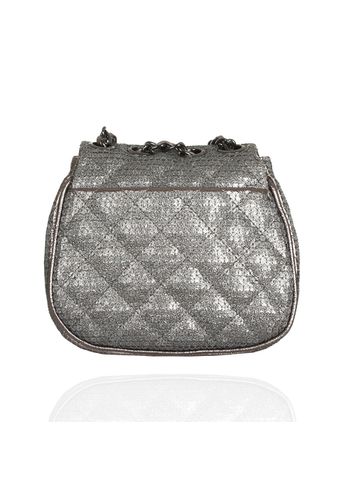 Bolsa Marilyn Petit Grafite Paetê Glitter
