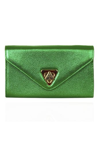 Bolsa Mia Couro Bandeira Metalizado