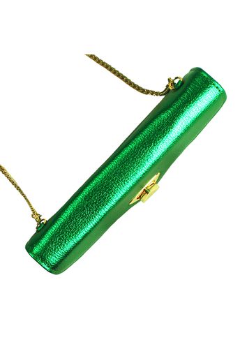 Bolsa Mia Couro Bandeira Metalizado