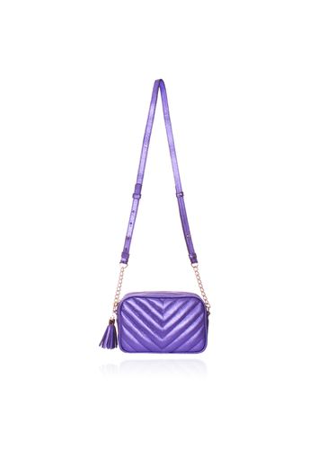 Bolsa Mini Lobby Violeta Metalizado