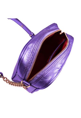 Bolsa Mini Lobby Violeta Metalizado