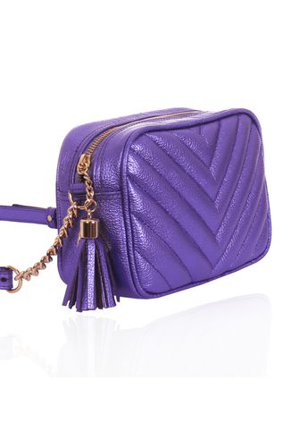 Bolsa Mini Lobby Violeta Metalizado