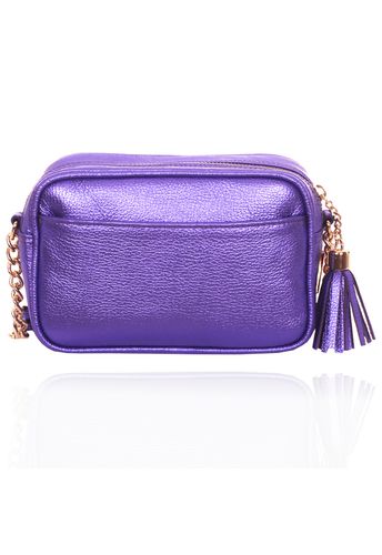 Bolsa Mini Lobby Violeta Metalizado