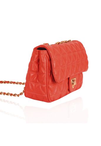 Bolsa Nina Petit Couro Goiaba