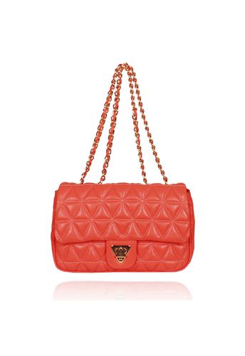Bolsa Nina Petit Couro Goiaba
