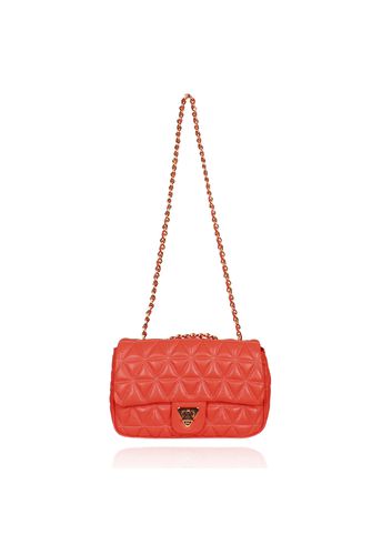 Bolsa Nina Petit Couro Goiaba