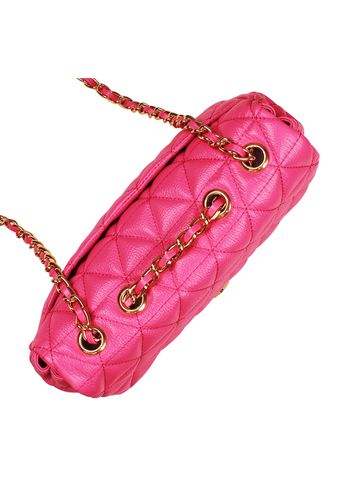 Bolsa Nina Petit Couro Rosa Chiclete
