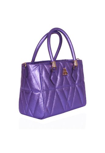 Bolsa Queen Média Violeta Metalizado