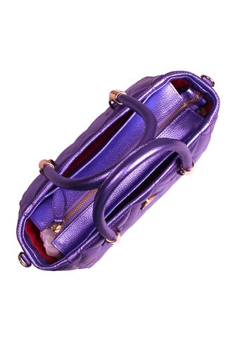 Bolsa Queen Média Violeta Metalizado