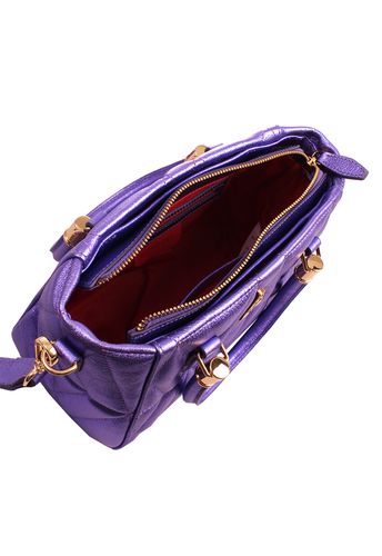 Bolsa Queen Petit Violeta Metalizado