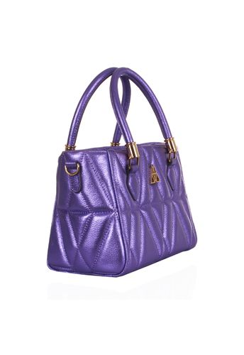 Bolsa Queen Petit Violeta Metalizado