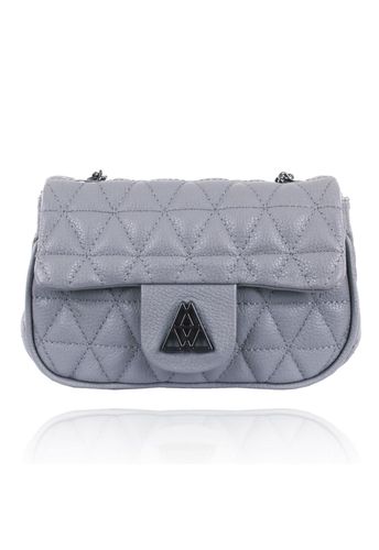 Bolsa Party Couro Cinza