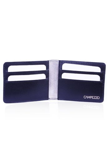 Porta Cartões Couro Preto c/ Off White Snake