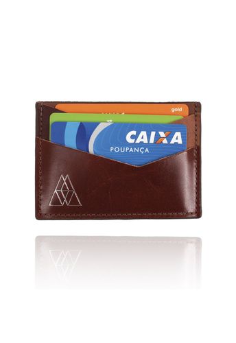 Porta Cartões Summart Couro Marrom