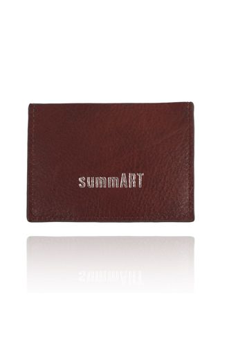 Porta Cartões Summart Couro Marrom