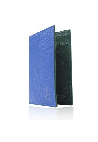 Porta Passaporte Couro Brasil (Azul, Verde e Amarelo)