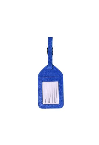Tag de Mala Couro Azul Royal