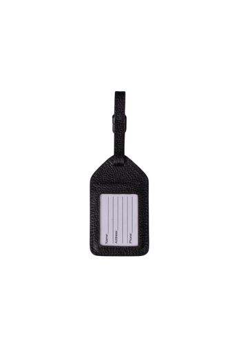 Tag de Mala Couro Preto