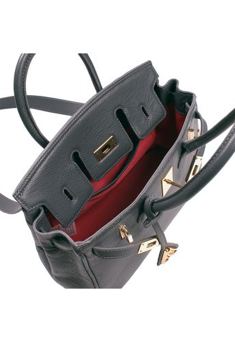 Bolsa Meryl Couro Carbono