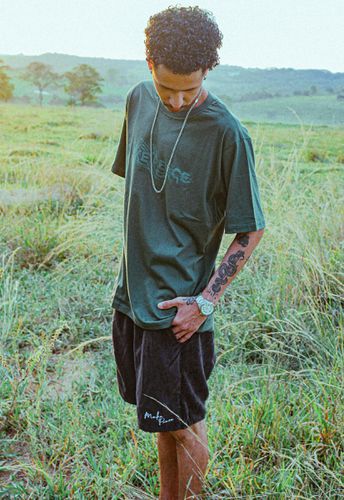 Short Cotelê Signature Preto - Make Peace