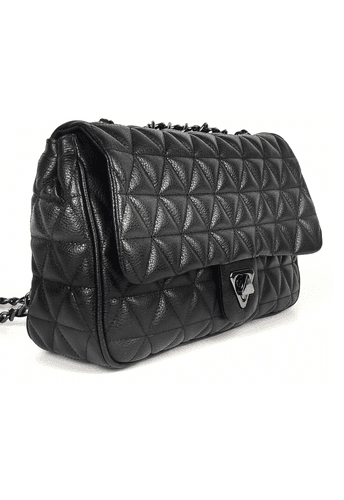 Bolsa Nina Couro Preto