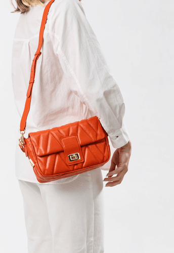 Bolsa Carrie Petit Couro Tangerina