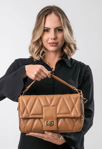 Bolsa Carrie Couro Camel