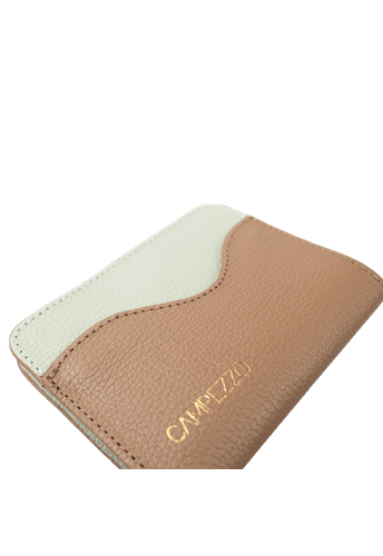 Carteira Claire Off White com Areia