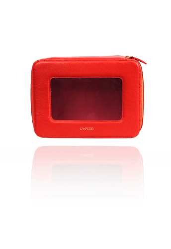 Necessaire Crystal Couro Red Alert