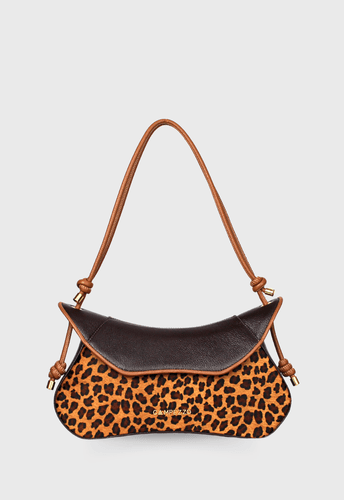Bolsa Madonna Café com Onça e Caramelo