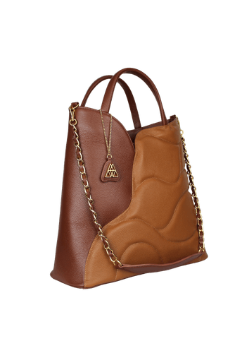 Bolsa Grace Marrom com Caramelo