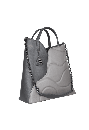 Bolsa Grace Carbono com Cinza