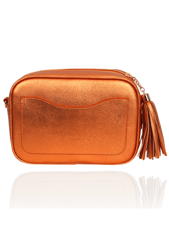 Bolsa Lobby Ocre Metalizado