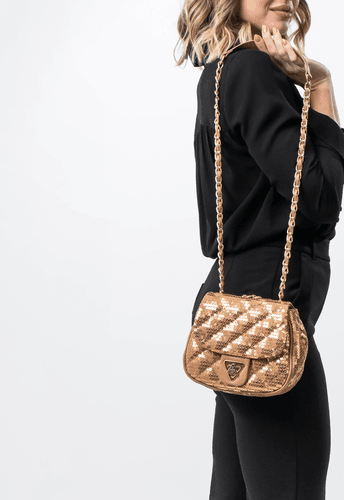 Bolsa Marilyn Petit Nude Paetê