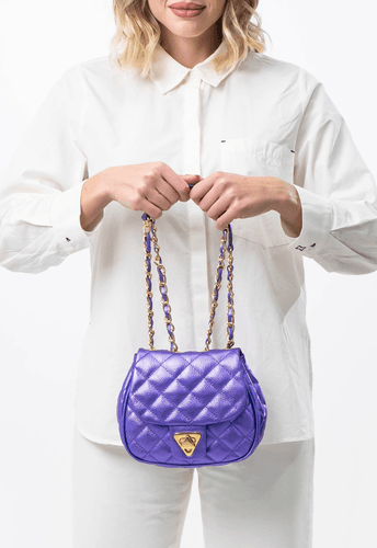 Bolsa Marilyn Petit Violeta Metalizado 