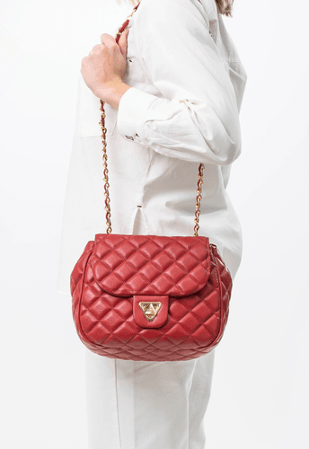 Bolsa Marilyn Couro Vermelho