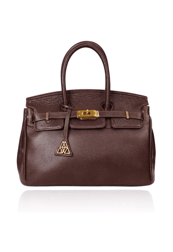 Bolsa Meryl Couro Café| Sob Encomenda