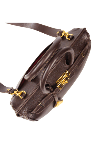 Bolsa Meryl Couro Café| Sob Encomenda