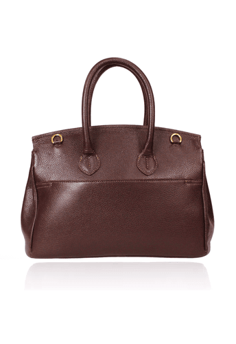 Bolsa Meryl Couro Café| Sob Encomenda