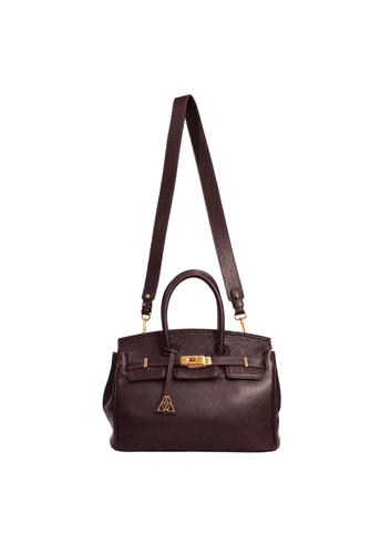Bolsa Meryl Couro Café| Sob Encomenda