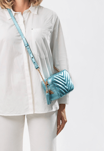 Bolsa Mini Lobby Tiffany Metalizado