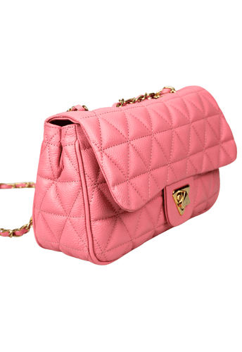 Bolsa Nina Petit Couro Flamingo