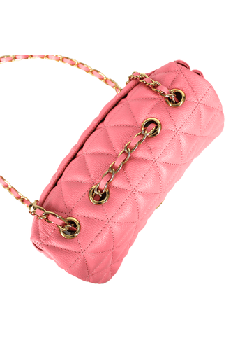 Bolsa Nina Petit Couro Flamingo