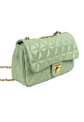 Bolsa Nina Petit Couro Pistache