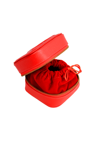 Porta-Joias Pandora Petit Couro Scarlet