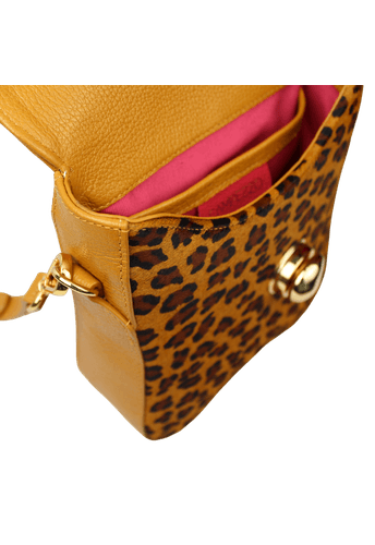 Bolsa Sophia Mascavo com Onça