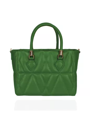 Bolsa Queen Média Couro Verde Bandeira | CAMPEZZO