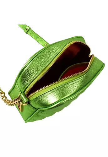 Bolsa Mini Lobby Lima Metalizado
