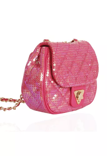Bolsa Marilyn Petit Pink Paetê 
